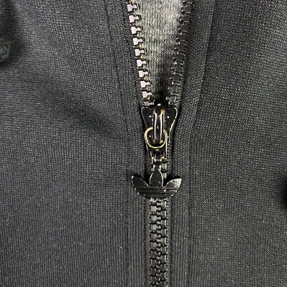 Vintage Adidas Full Zip Hooded Track Jacket Hoodie Men's Small Black Firebird - Picture 6 of 12